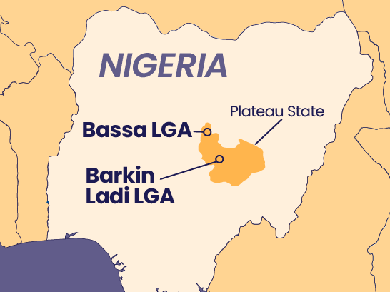 Map shows Plateau State